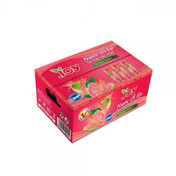 Thùng 24 lon 325ml Nước Ổi Ép với Nano Collagen – Thương Hiệu JOY